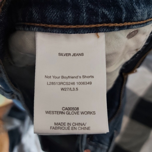 Silver Not your boyfriend's shorts size 27 - Picture 3 of 3